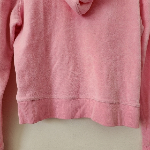 Vtg Lilly Pulitzer Barbie Pink Knit Hoodie Sweater Zip Up Vintage Size XS - Picture 11 of 12
